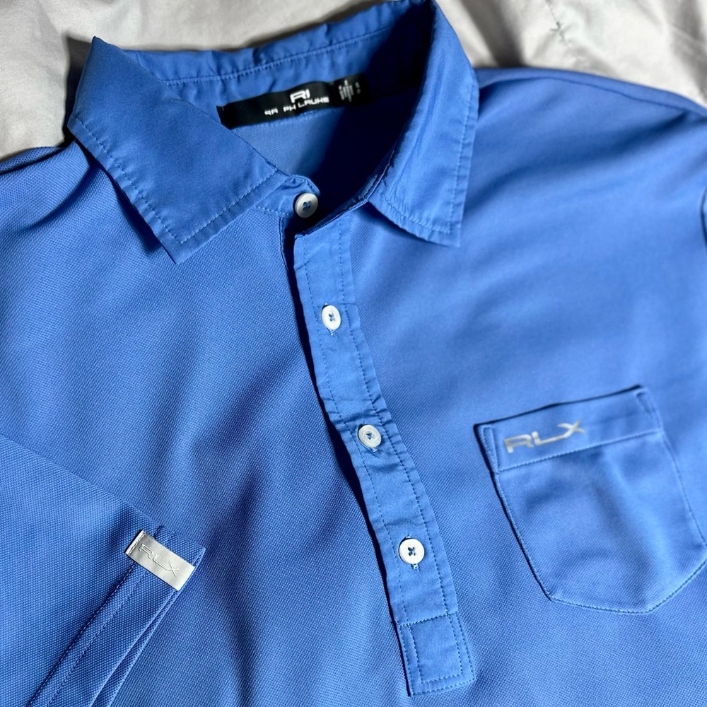 Polo Ralph Lauren Golf Shirt - Small, Classic Fit - Blue RLX